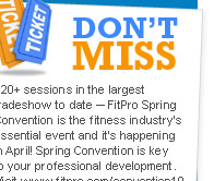 Top Tix - FitPro Spring Convention. Get your tickets here.