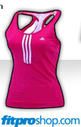 Womens Clima Gym Strappy Tank Pink Buzz